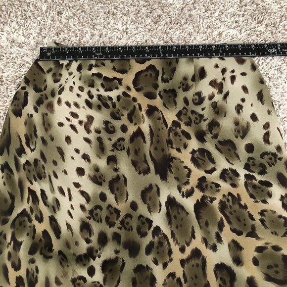 LE SUIT Women Thin Polyester A-line Skirt Multicolor Animal Print Size 8 Zipper - Picture 6 of 11